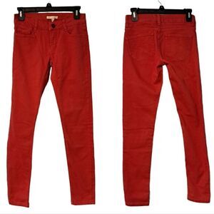 Maje Broder Tomette Skinny Jeans Size 24 Red NWT